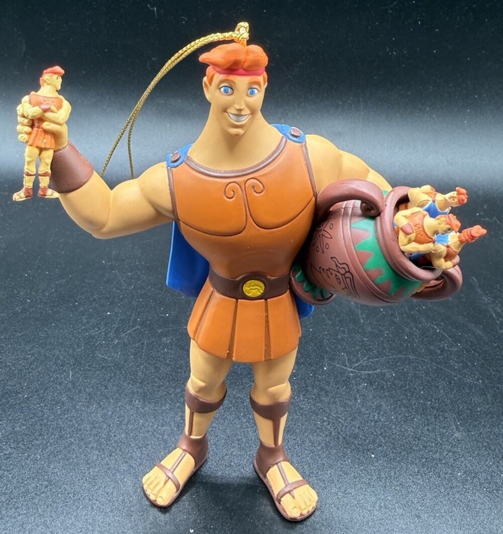 Rare Vintage Disney Grolier Christmas Ornament Hercules No Box LO14